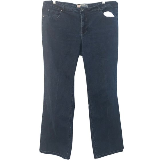 Faded Glory Womens Size 18 Average Bootcut Medium Wash Denim Jeans - Picture 1 of 9
